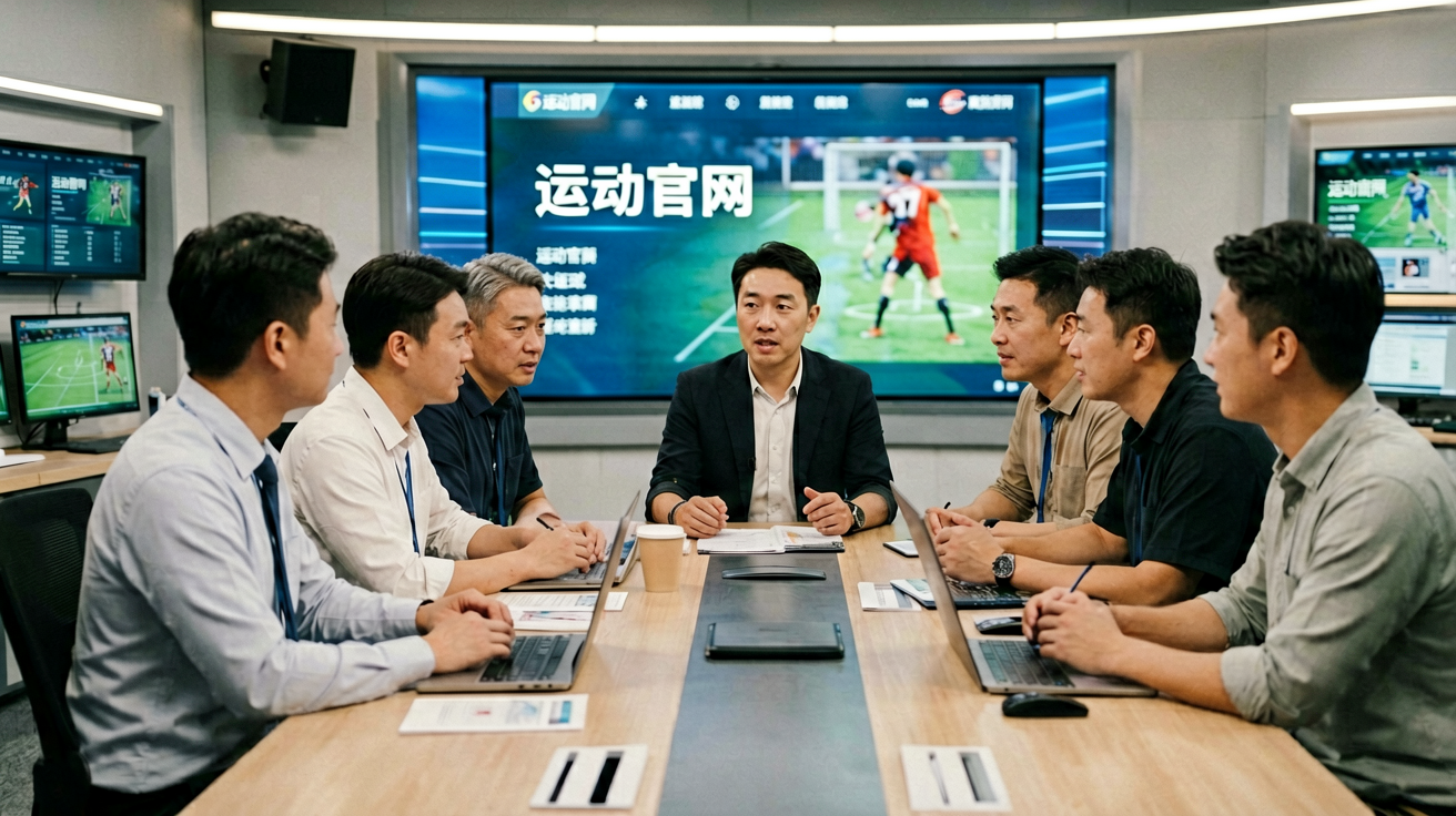 必一运动官网编辑团队在演播室进行赛事分析讨论，展现bsports官网专业内容生产团队