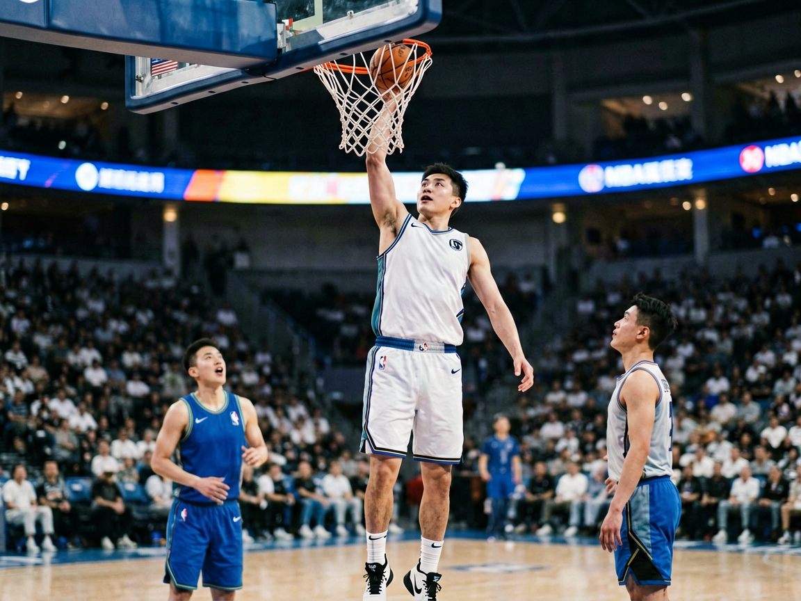 篮球赛场上球员扣篮的精彩瞬间，体现bsports官网篮球赛事内容