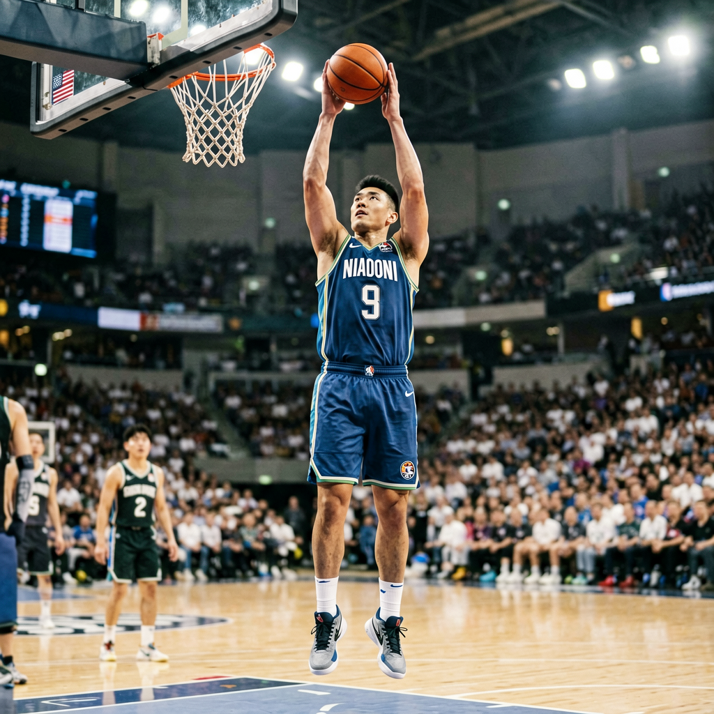 篮球比赛中球员投篮瞬间，体现bsports官网篮球项目的赛事覆盖